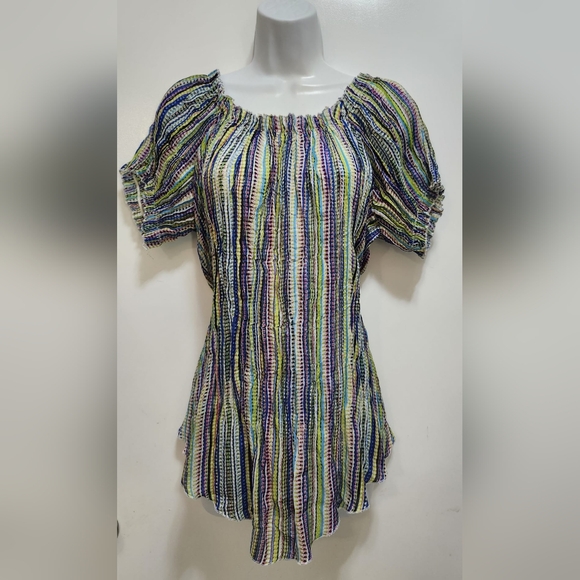 CATO WOMEN'S FLUTTER TOP - Picture 2 of 5